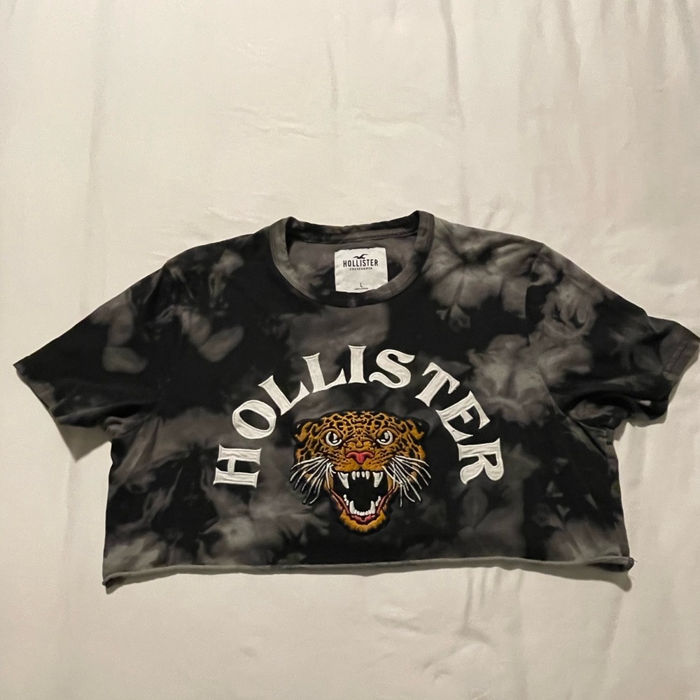 Hollister Embroidered Logo & Tiger Graphic Tie-Dye